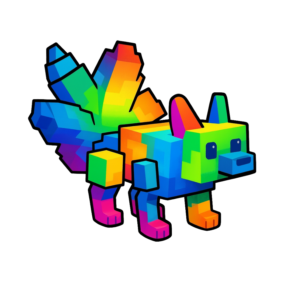 Rainbow Kitsune